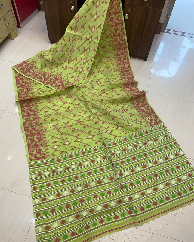 Pure Cotton Dhakai Jamdani Saree