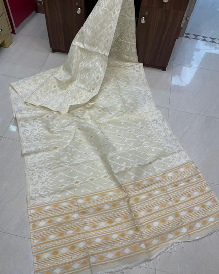 Pure Cotton Dhakai Jamdani Saree