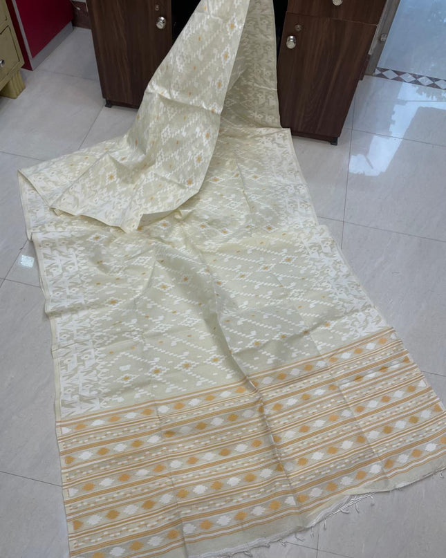 Pure Cotton Dhakai Jamdani Saree