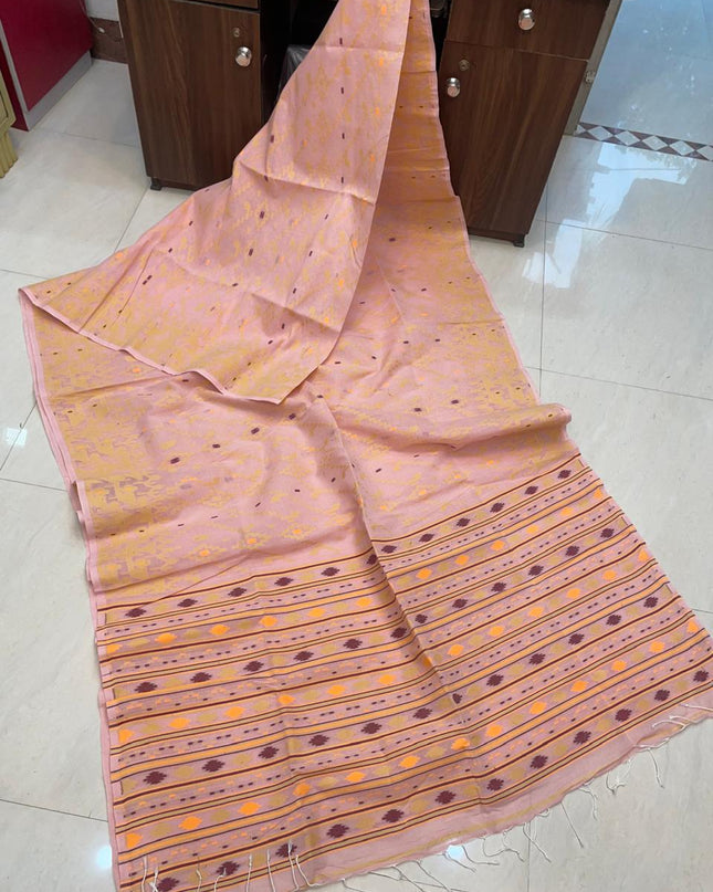 Pure Cotton Dhakai Jamdani Saree