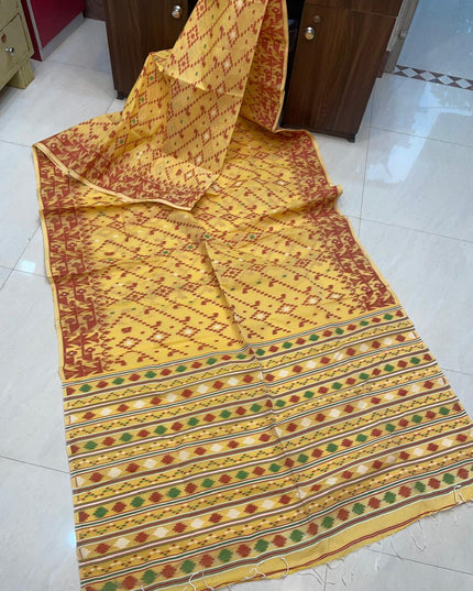 Pure Cotton Dhakai Jamdani Saree