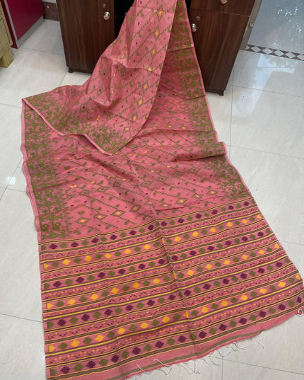 Pure Cotton Dhakai Jamdani Saree