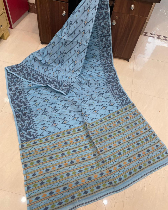 Pure Cotton Dhakai Jamdani Saree
