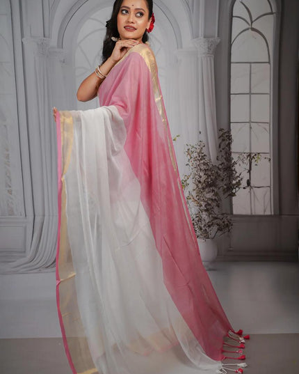Mal Cotton Tested Zari Design Saree