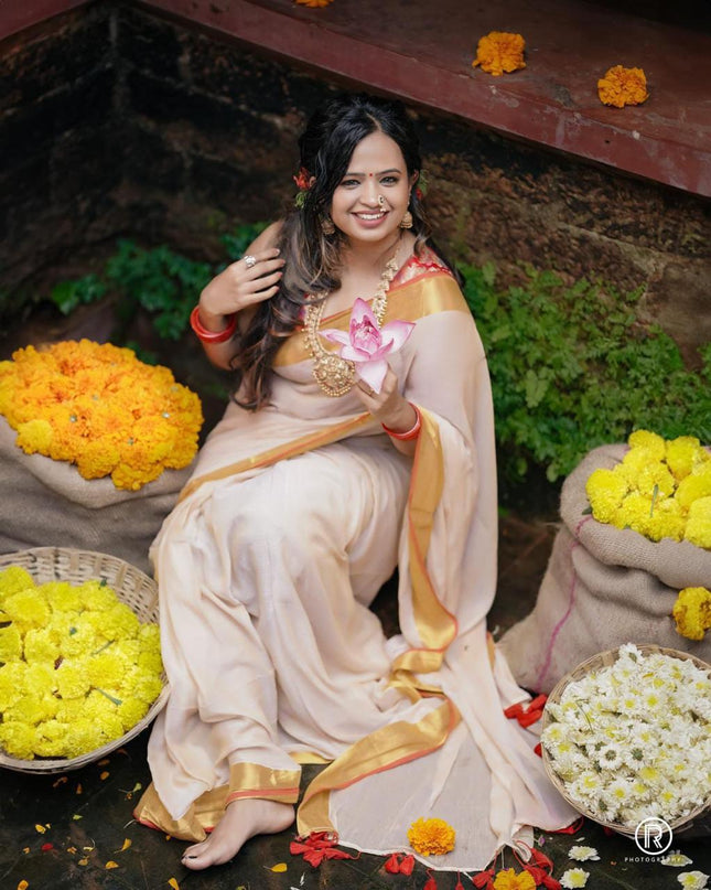 Mal Cotton Tested Zari Design Saree