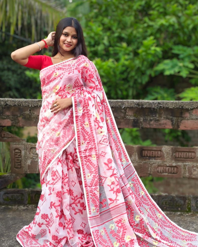 Handloom All Body Work Dhakai Jamdnai