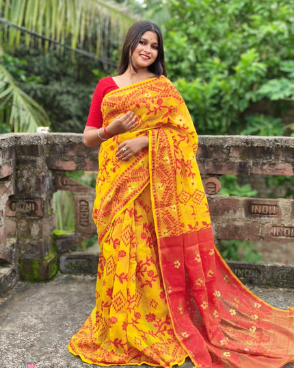 Handloom All Body Work Dhakai Jamdnai