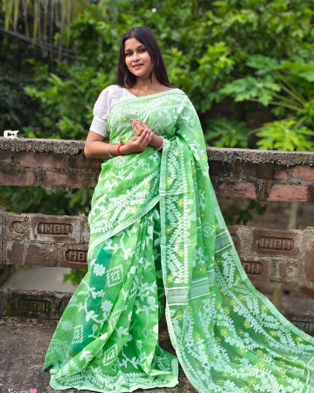 Handloom All Body Work Dhakai Jamdnai