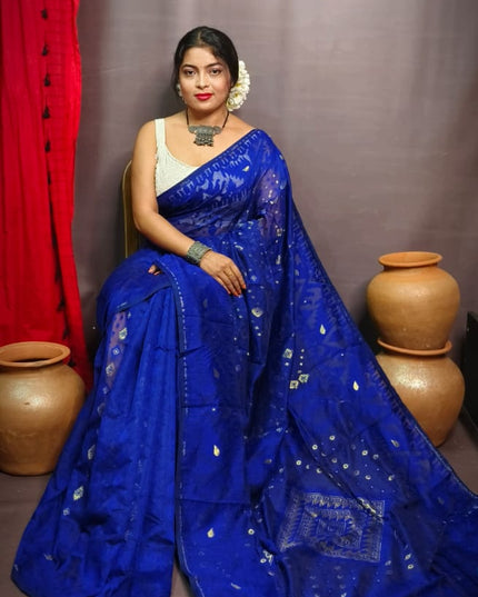 Dhakai Jamdani (Half Silk)