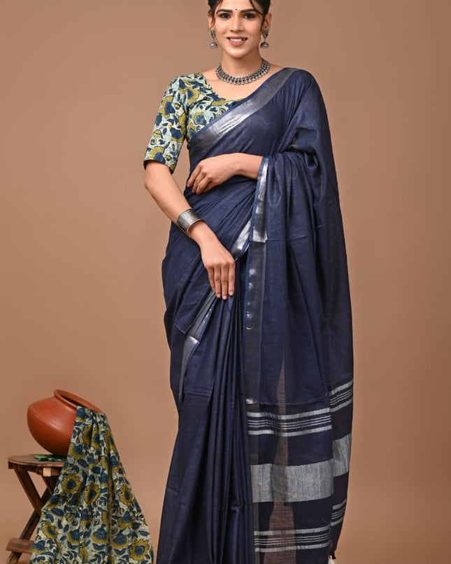 Vagolpuri linen Saree