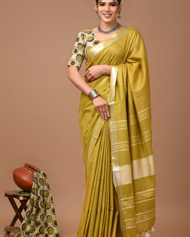 Vagolpuri linen Saree