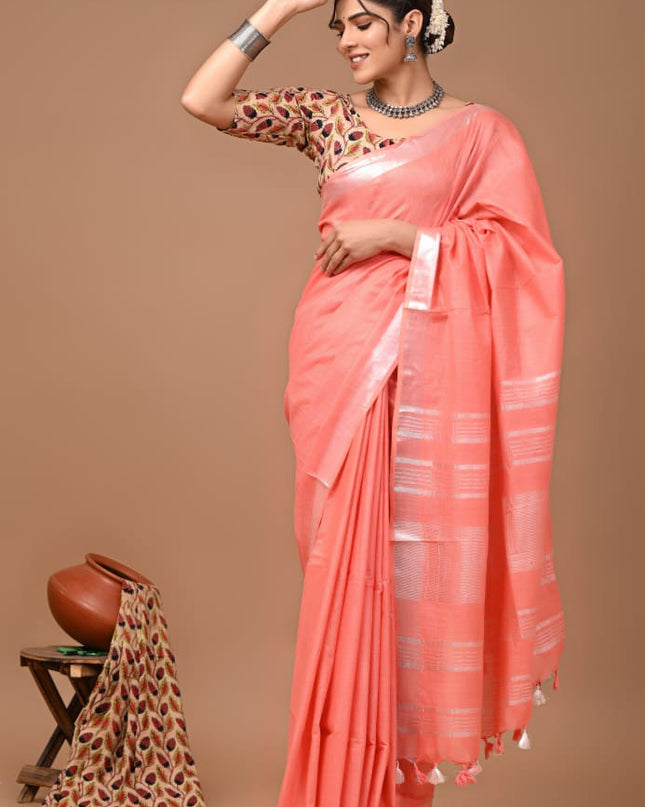 Vagolpuri linen Saree
