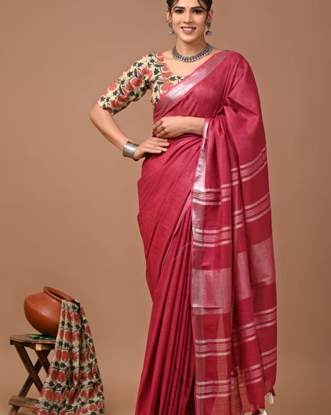 Vagolpuri linen Saree