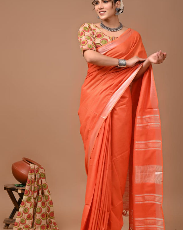 Vagolpuri linen Saree