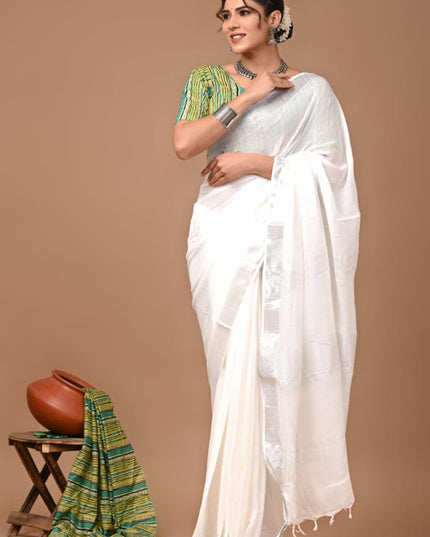 Vagolpuri linen Saree