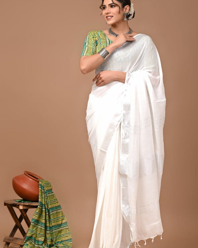 Vagolpuri linen Saree