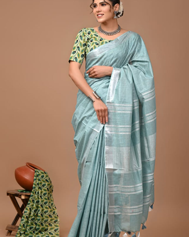 Vagolpuri linen Saree
