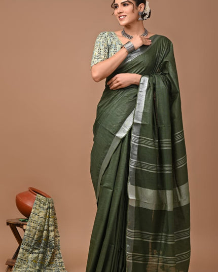 Vagolpuri linen Saree