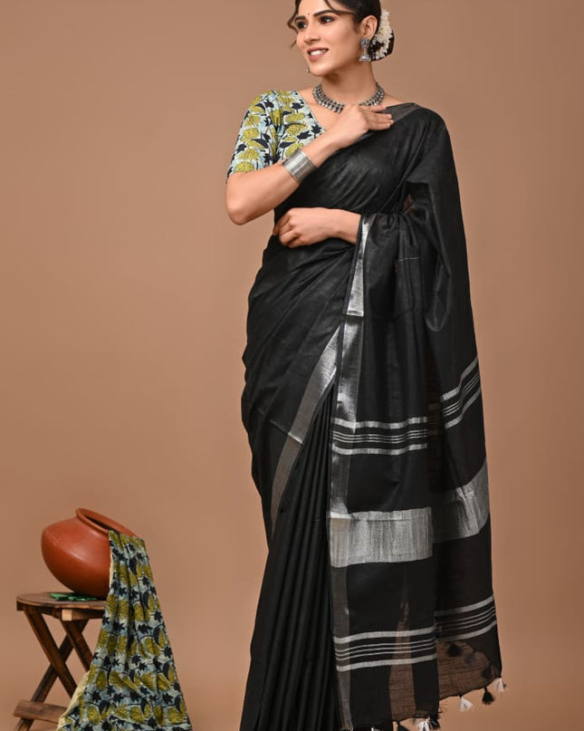 Vagolpuri linen Saree