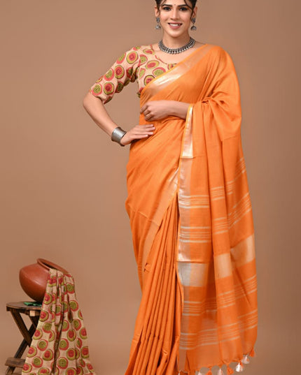 Vagolpuri linen Saree
