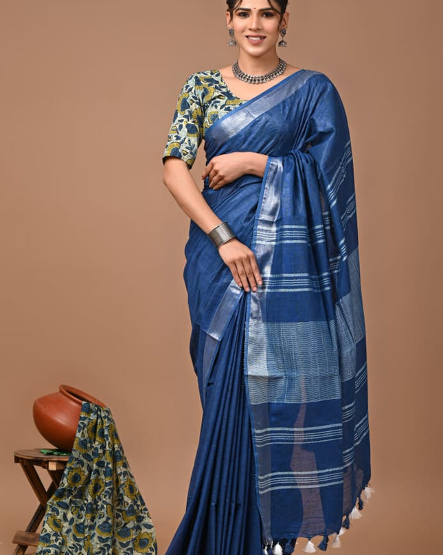 Vagolpuri linen Saree