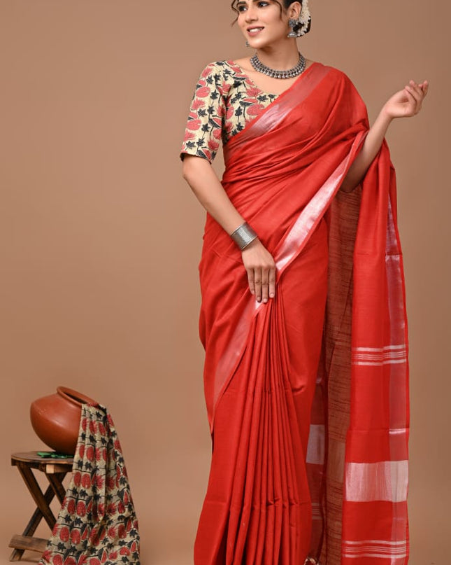 Vagolpuri linen Saree