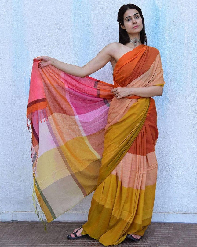 Handloom Pure Mul Cotton