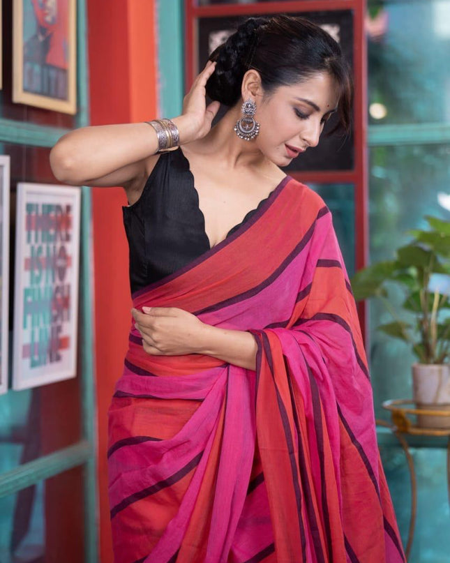 Handloom Pure Mul Cotton