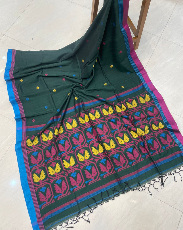 Khadi Handloom Jamdani Saree