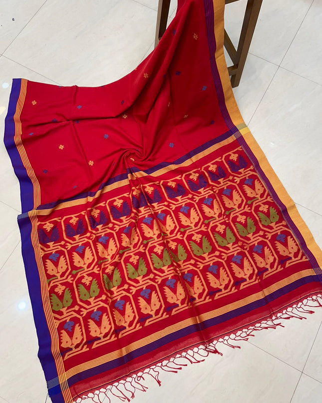 Khadi Handloom Jamdani Saree