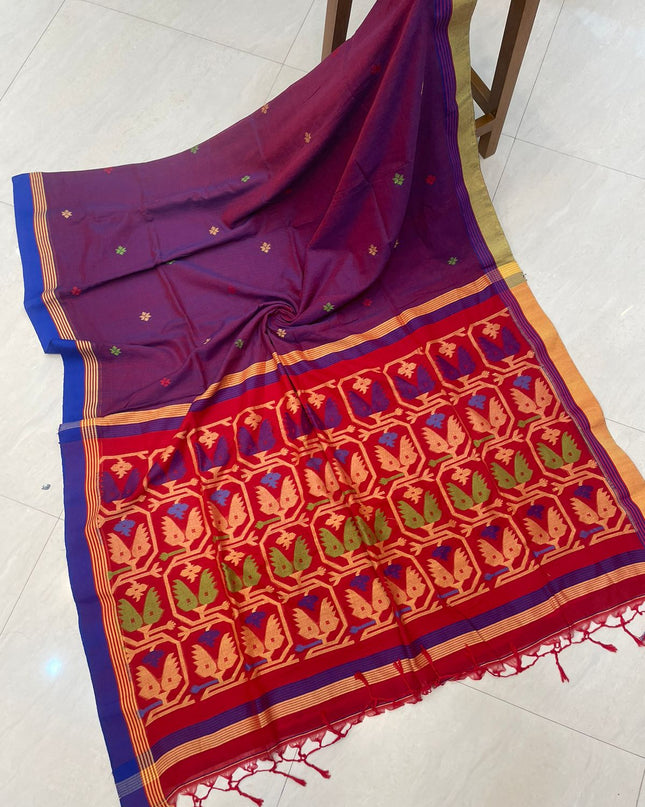 Khadi Handloom Jamdani Saree