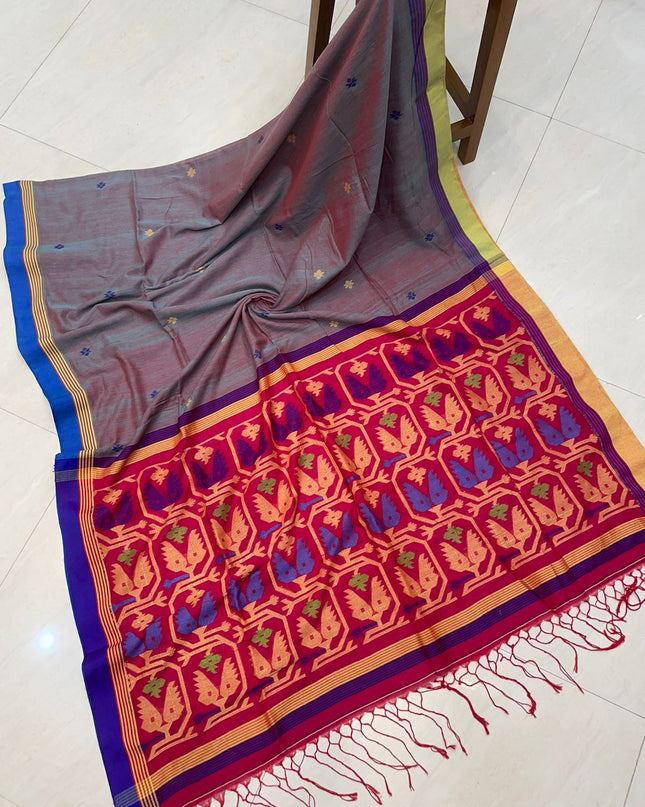 Khadi Handloom Jamdani Saree