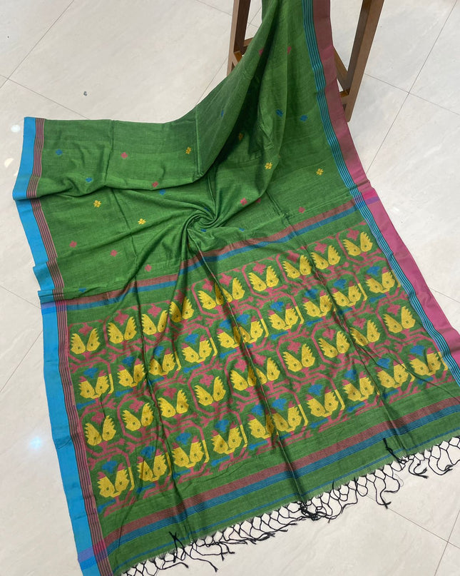 Khadi Handloom Jamdani Saree