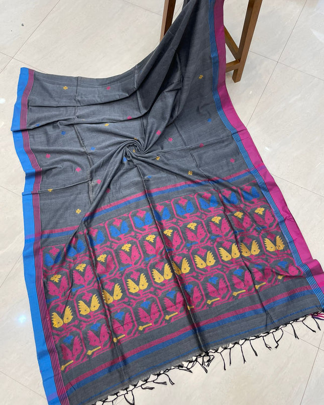 Khadi Handloom Jamdani Saree