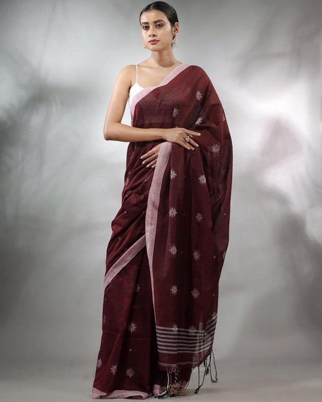Handloom Pure Cotton Solid Border