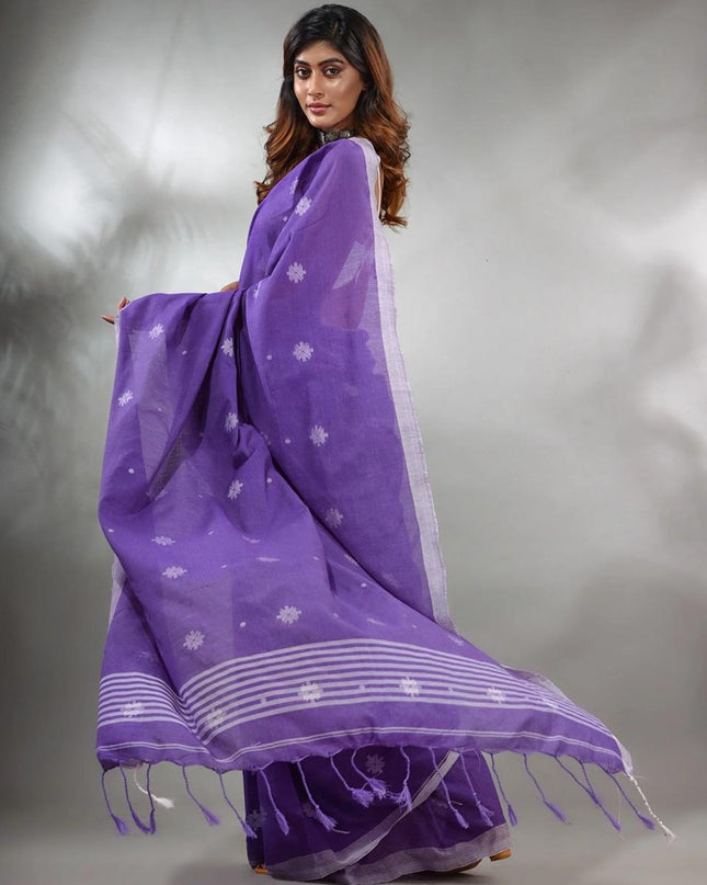Handloom Pure Cotton Solid Border
