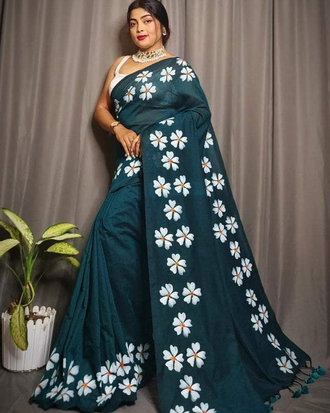 Khadi Shuli Bordar Printed