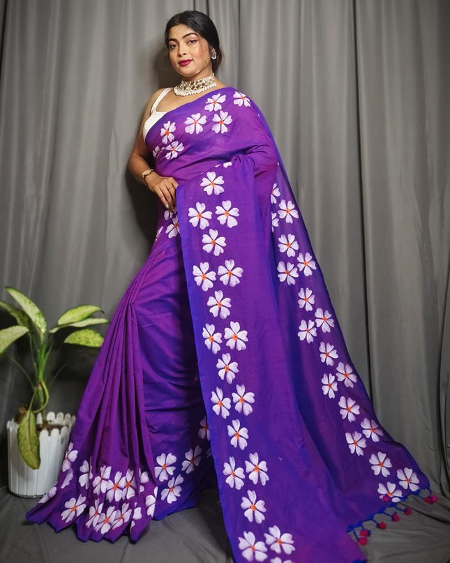 Khadi Shuli Bordar Printed