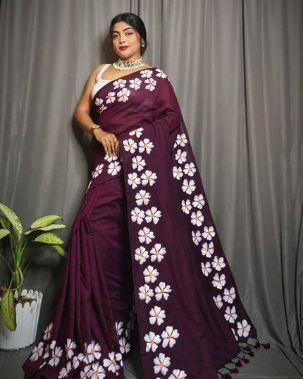 Khadi Shuli Bordar Printed