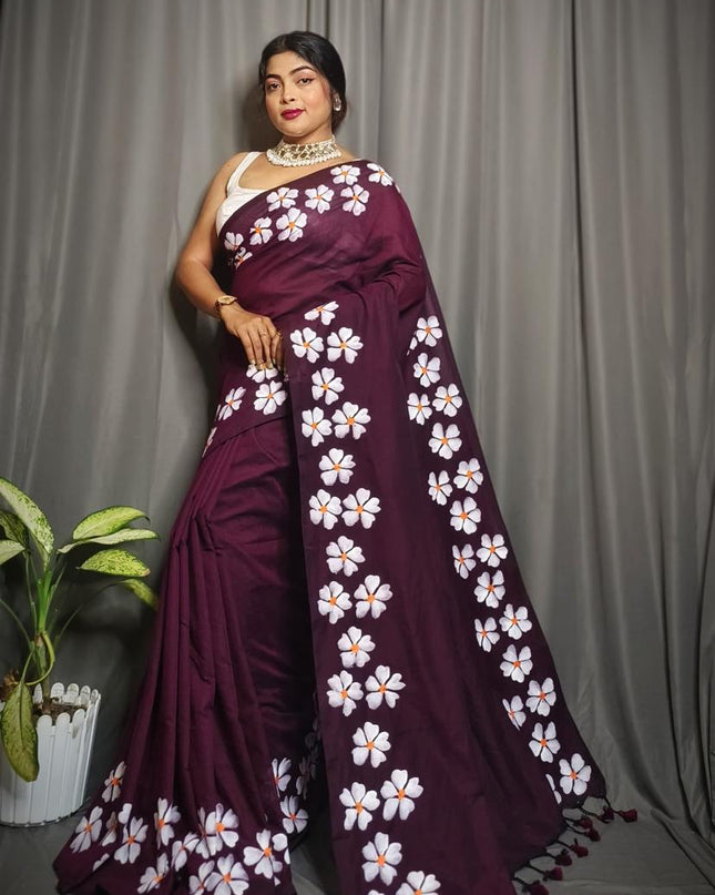 Khadi Shuli Bordar Printed