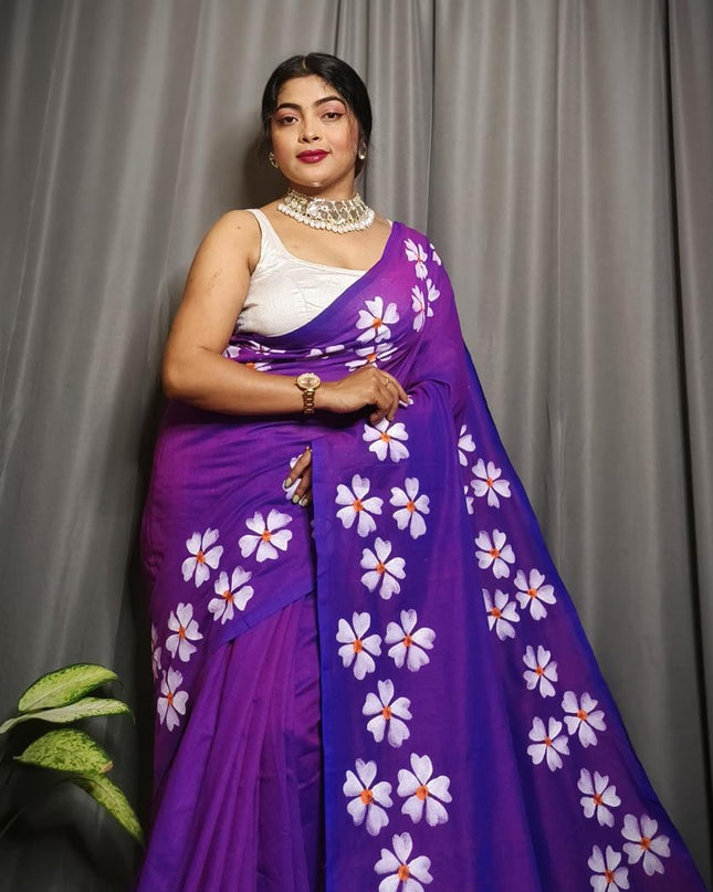 Khadi Shuli Bordar Printed