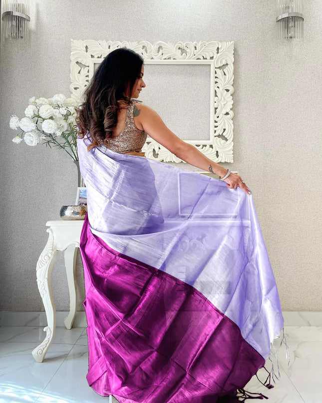 Purpel Tissue Cotton Raga