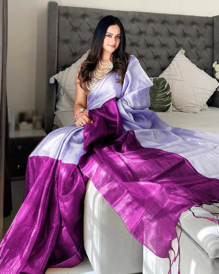 Purpel Tissue Cotton Raga