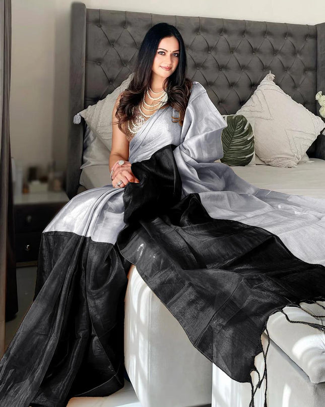 Black Tissue Cotton Raga
