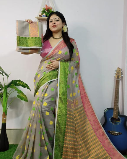 Handloom All Body Work Dhakai Jamdnai