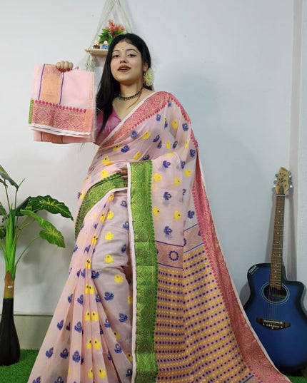 Handloom All Body Work Dhakai Jamdnai