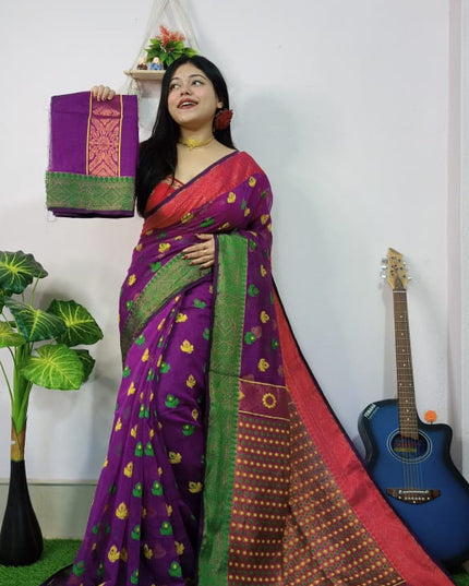 Handloom All Body Work Dhakai Jamdnai