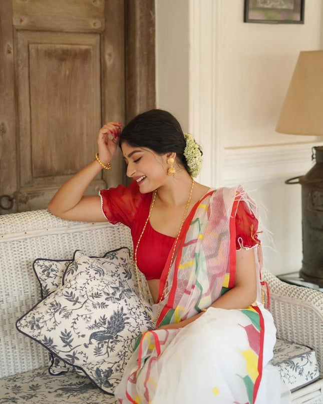Slab khadi Super Soft Quality Saree